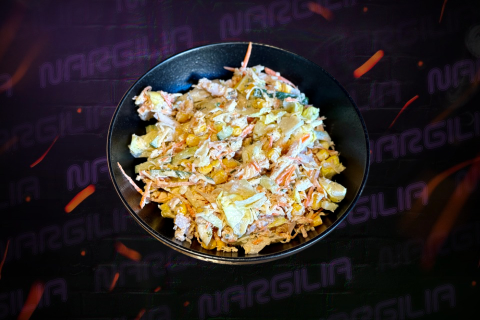 Салат с копченой курицей